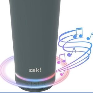 NWT Zak Designs Zak! Play Bluetooth Speaker Tumbler in Dark Gray